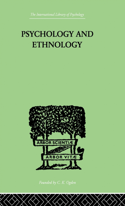 Psychology and Ethnology