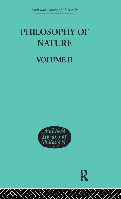 Hegel’s Philosophy of Nature