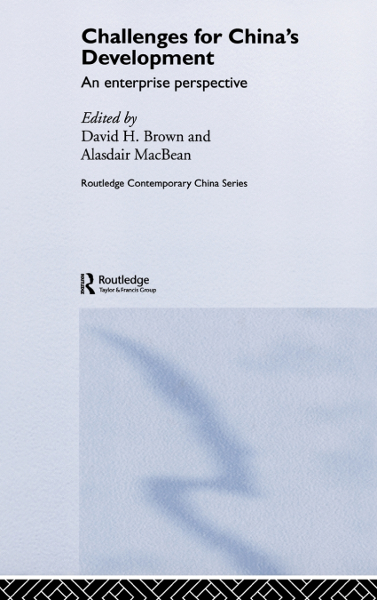 Challenges for China’s Development