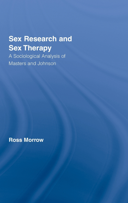 Sex Research and Sex Therapy