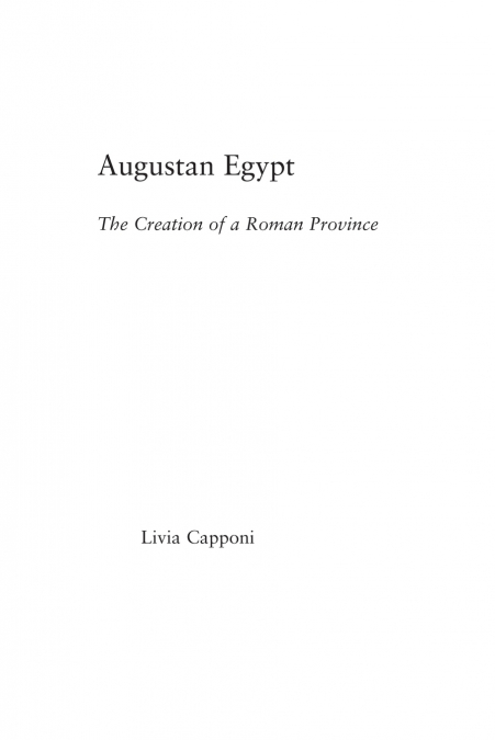 Augustan Egypt