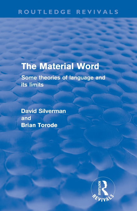 The Material Word (Routledge Revivals)