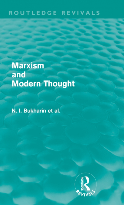 Marxism and Modern Thought