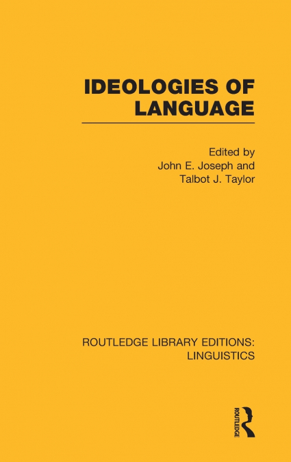 Ideologies of Language