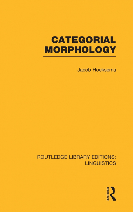 Categorial Morphology