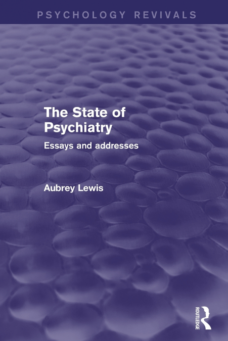 The State of Psychiatry