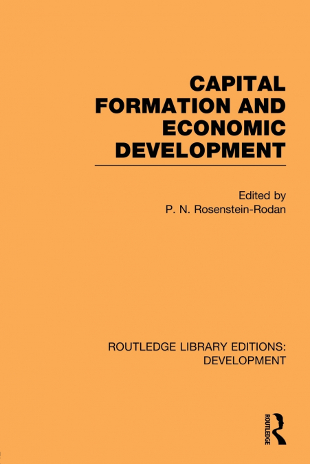 Capital Formation and Economic Development