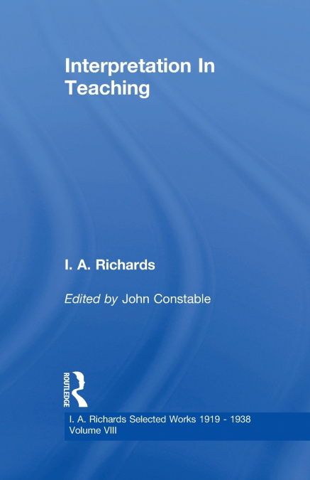 Interpretation In Teaching V 8