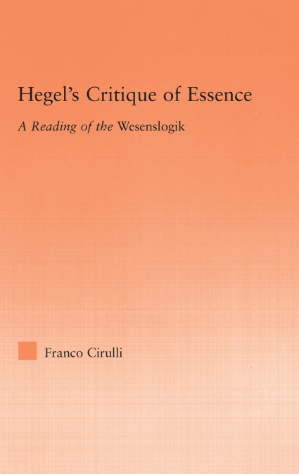 Hegel’s Critique of Essence