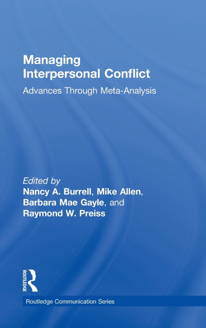 Managing Interpersonal Conflict