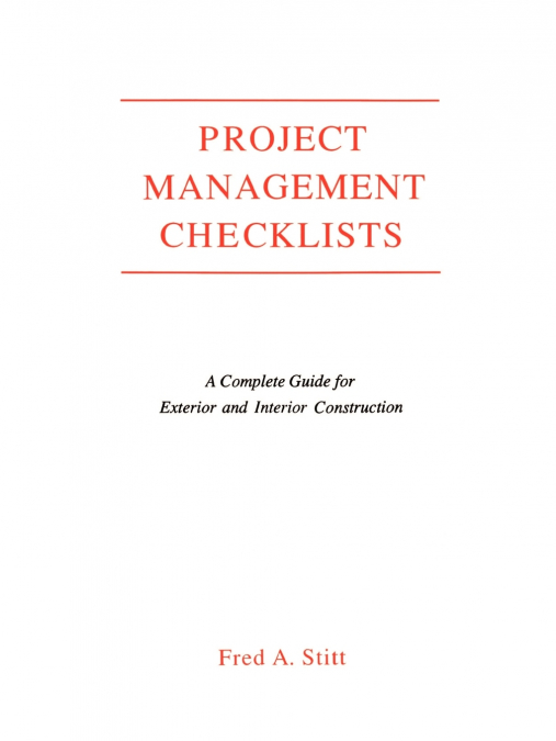 Project Management Checklist