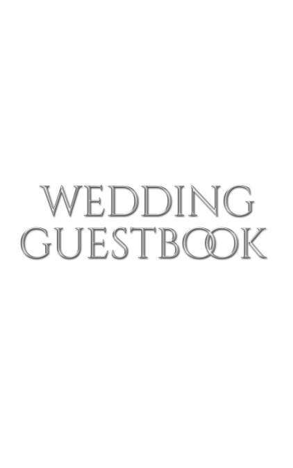 classic stylish Wedding Guest Book