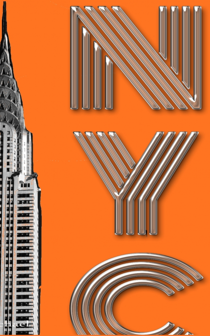 Iconic New York City Chrysler Building $ir Michael designer  creative drawing journal