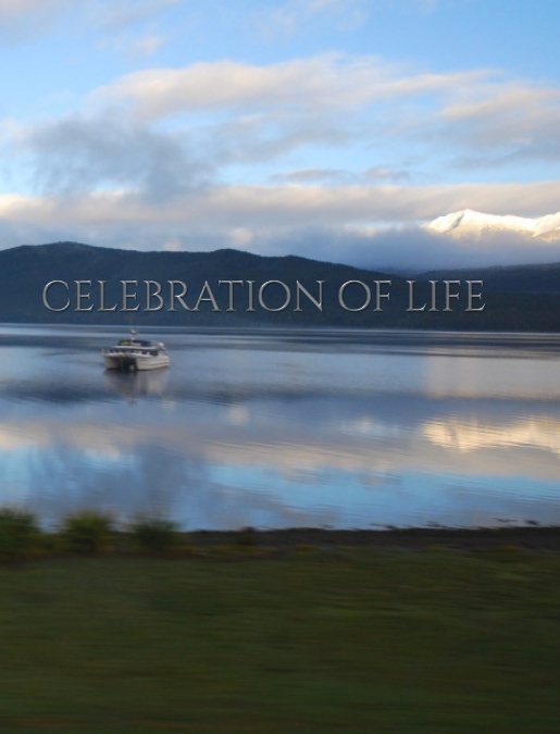 Celebration of life  scenic  remembrance  Journal