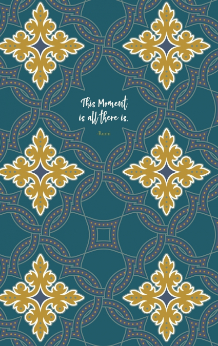 Undated Planner • Diary • Journal • Rumi • Teal Tiles