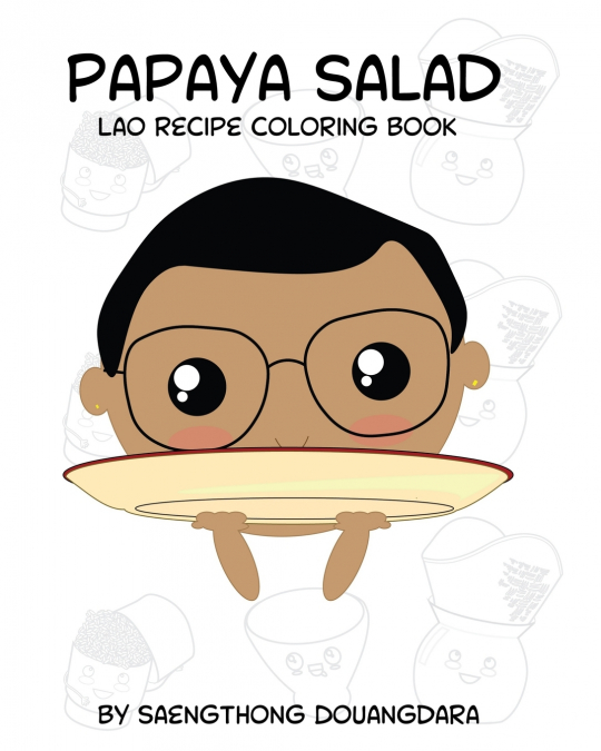 Papaya Salad Lao Recipe Coloring Book