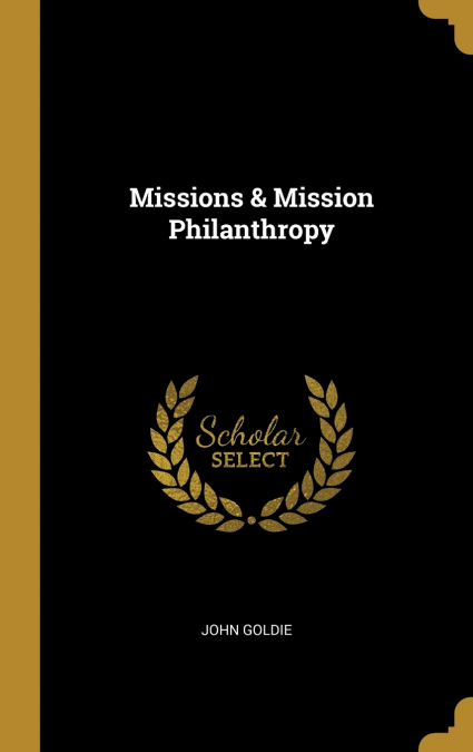 Missions & Mission Philanthropy