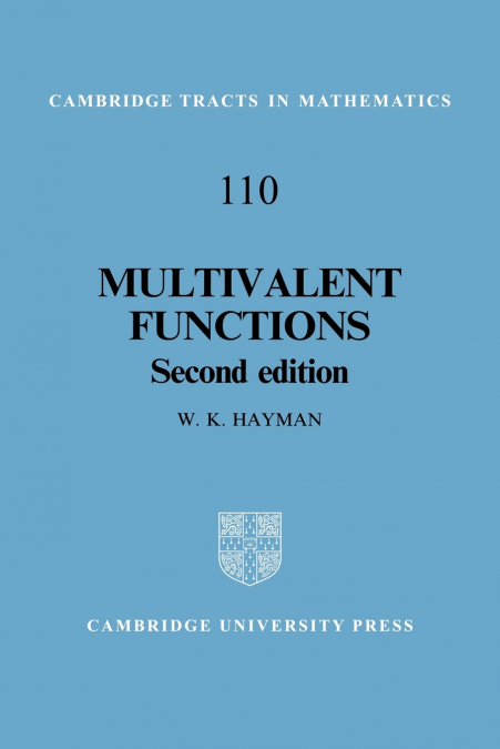 Multivalent Functions