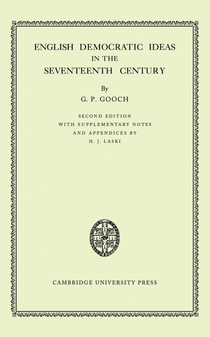 English Democratic Ideas in the Seventeenth Century
