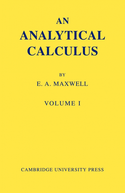 An Analytical Calculus