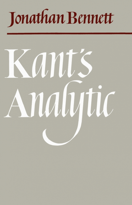 Kant’s Analytic