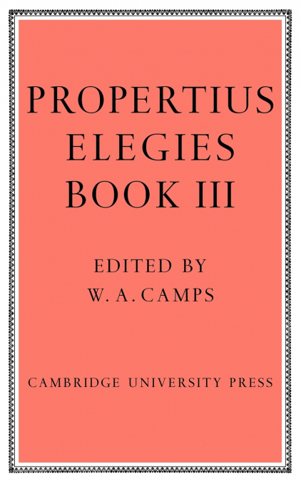 Elegies Bk 3 Camps