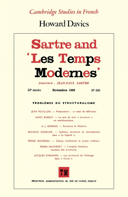Sartre and ’Les Temps Modernes’