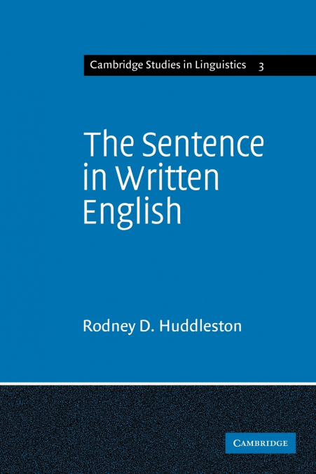 The Sentence in Written English