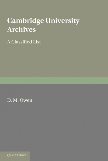 Cambridge University Archives