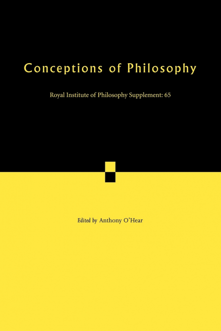 Conceptions of Philosophy