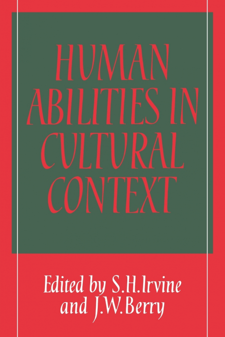 Human Abilities in Cultural Context