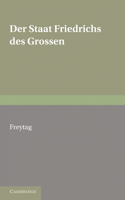Staat Friedrichs Des Grossen