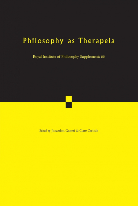 Philosophy as Therapeia