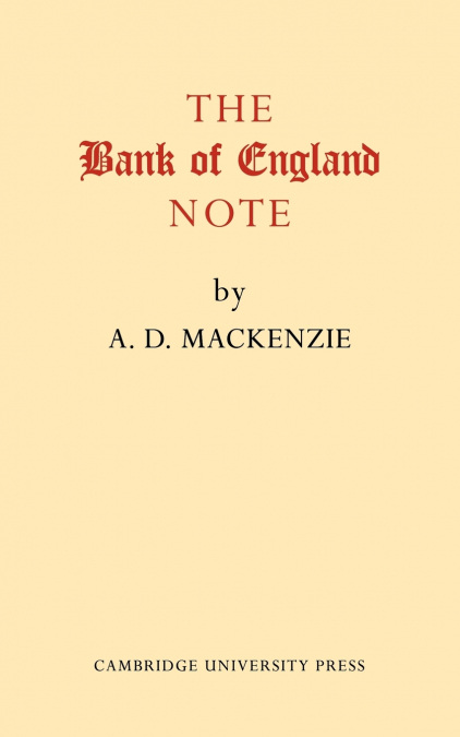 The Bank of England Note