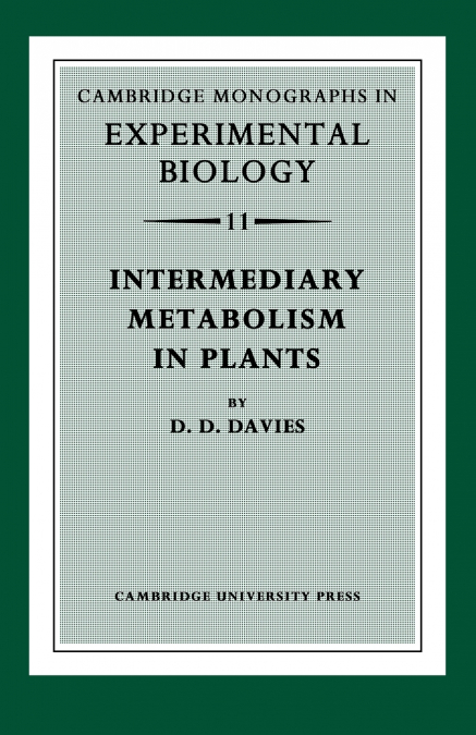 Intermediary Metabolism in Plants