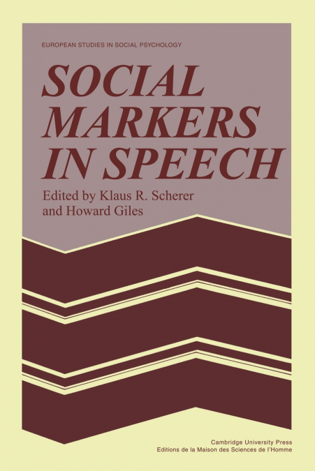 Social Markers in Speech