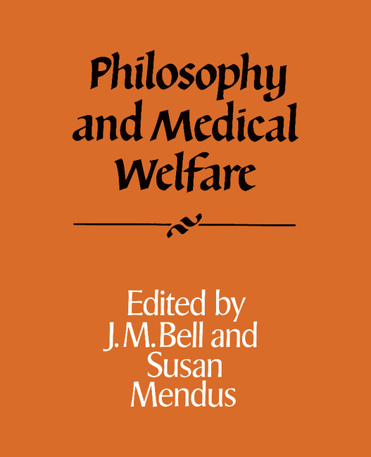 Philosophy and Medical Welfare