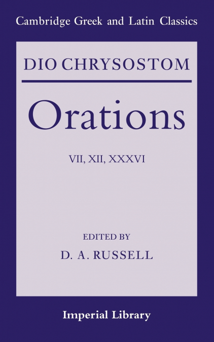 Dio Chrysostom Orations
