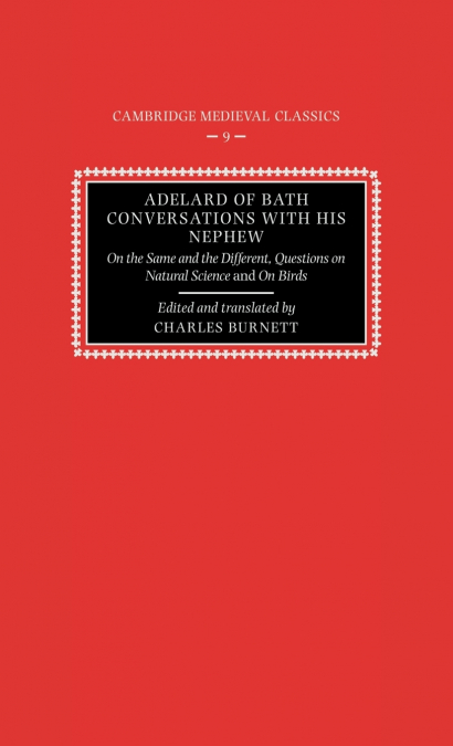 Adelard of Bath, Conversations with His Nephew