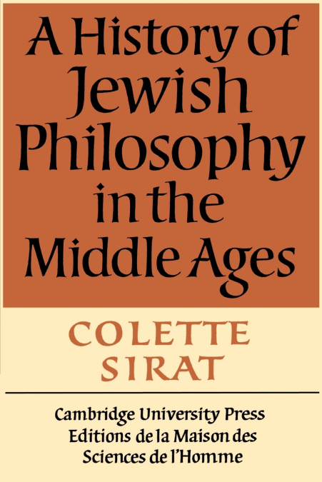 A History of Jewish Philosophy in the Middle Ages