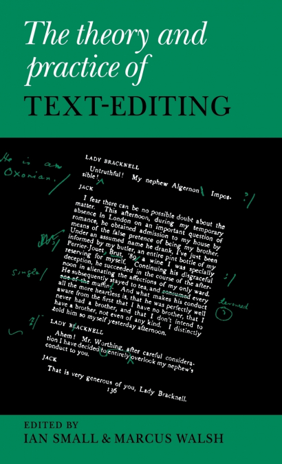 The Theory and Practice of Text-Editing