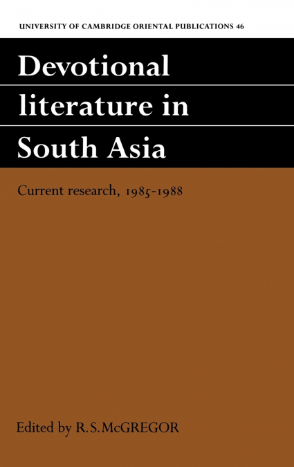 Devotional Literature in South Asia