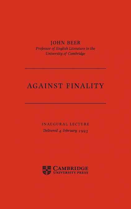 Against Finality