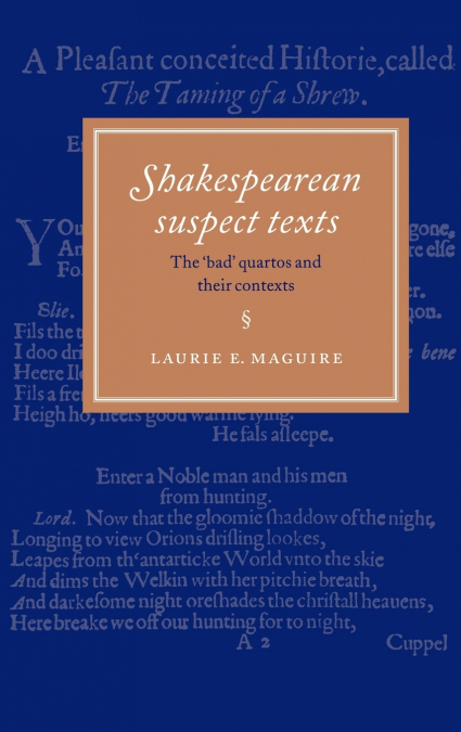 Shakespearean Suspect Texts