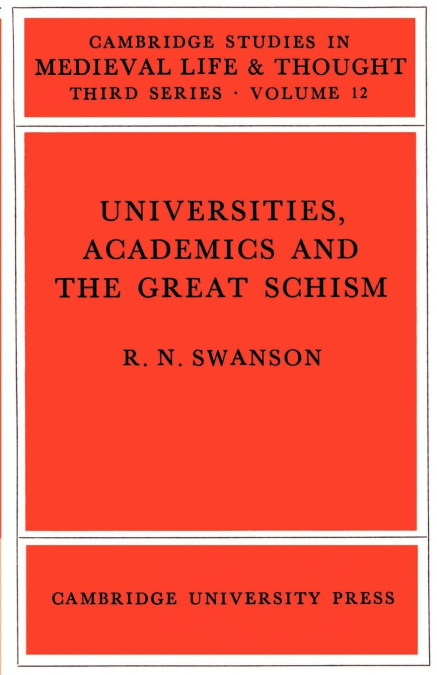 Universities, Academics and the Great Schism