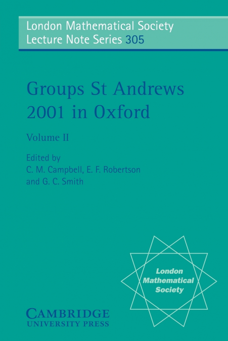 Groups St Andrews 2001 in Oxford