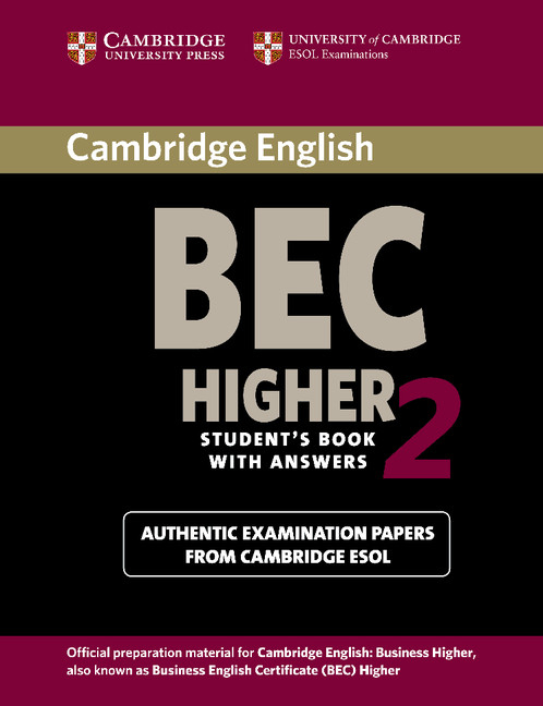 Cambridge BEC Higher 2 Student’s Book with Answers