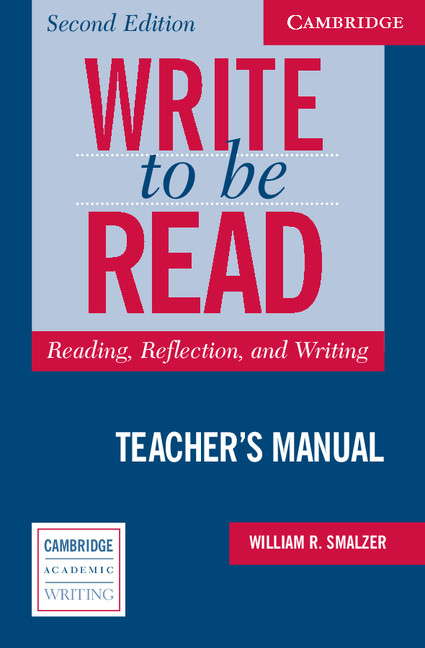 Write to Be Read Teacher’s Manual