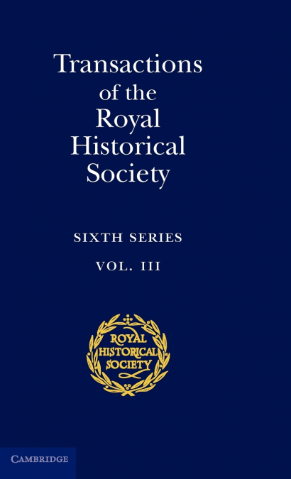 Transactions of the Royal Historical Society