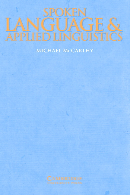 Spoken Language and Applied Linguistics